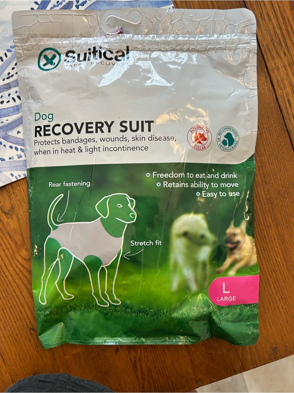 Dog Recovery Suit - Large - camo pink brand new